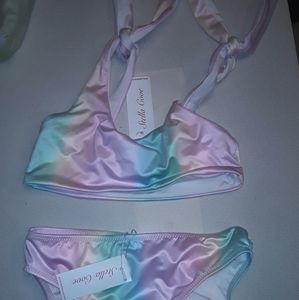 Stella Cove Girls rainbow bikini size 8